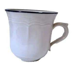 Tazza da caffè NewCor Stoneware Giappone cerchio blu tazza da tè bianca tazza di ricambio - Foto 1 di 8