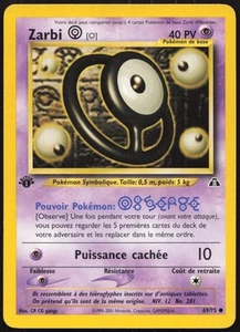 Carte Pokémon Zarbi O 69/75 Edition 1 Neo Discovery Français - Picture 1 of 2