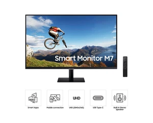 SAMSUNG LS32AM700UUXEN 32" 4K Ultra HD HDR LED RRP 599 - Afbeelding 1 van 16