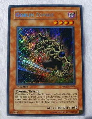 Yugioh 1x Goblin Zombie PTDN-EN098 Secret Rare 1st Edition Near Mint  - Image 1 of 4