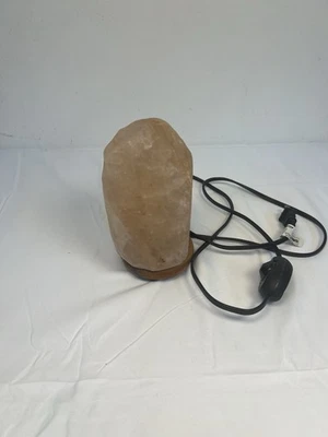 Lámpara de sal de cristal natural tallada a mano con brillo del Himalaya WBM 1002 120V - rosa Foto 1 de 4