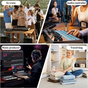 DJ Controller Bag DJ Controller Case Large Capacity With Shoulder Strap For - Picture 1 of 12
