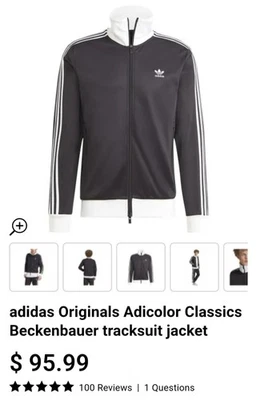 adidas Originals Adicolor Classics Beckenbauer tracksuit jacket Size Large Mens - Image 1 of 4