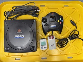 Sega Dreamcast Sega Sports Edition Black Console With Controller Cables Tested