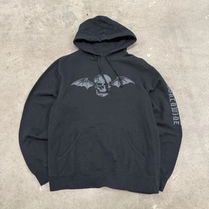 AVENGED SEVENFOLD NIGHTMARE WORLDWIDE TOUR BAND GRUNGE ROCK METAL HOODIE LARGE - Picture 1 of 6