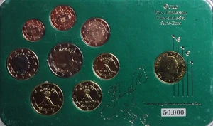 Euro-Ländersatz MONACO 2017 + 20 Centimes vergoldet st/unc Box - Bild 1 von 5