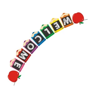 2 Count Klassenzimmerdekorationen Schild Für Den Ersten Schultag - Bild 1 von 12