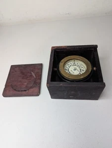 Antike E.S.Ritchie & Sons C.C. Hutchinson Boston Nautical Marine Kompass - Bild 1 von 7
