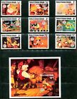 Turks & Caicos 442-51 Noël 1980 Scènes de Pinocchio de Walt Disney x14644