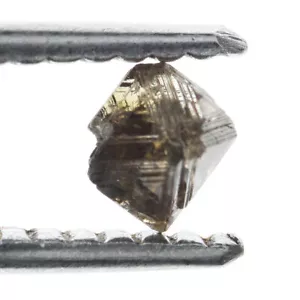 Oktaeder 4,38 x 3,52 x 3,49 mm natürlicher loser hellbraun 0,38 Karat Rohdiamant - Bild 1 von 2