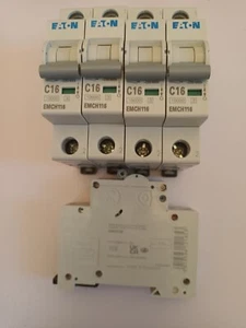 Eaton MEMShield MCB, 1P, 16A Curve C, 230V AC, 48V DC, 10 kA Ausschaltvermögen - Bild 1 von 1