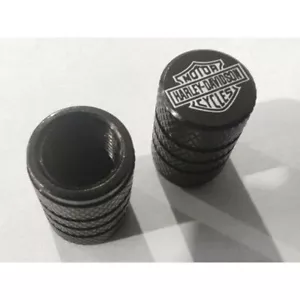 2pcs Harley Motorcycle Tyre Valve Caps Sportster Dyna Streetglide Softail NEW - Picture 1 of 3