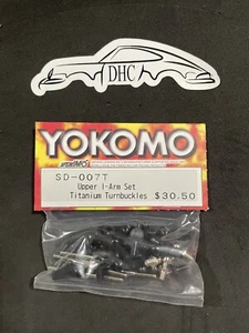 Yokomo Vintage RC Car Part # SD-007T Upper I-arm Set with Titanium Turnbuckles - Picture 1 of 2
