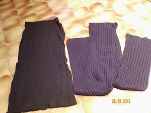 Strick 2 Schal Loop Rundschal schwarz Kleiderpaket warm Winter - Bild 1 von 1
