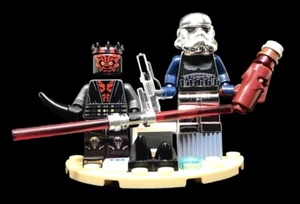 LEGO STAR WARS DARTH MAUL Tm DISNEY + TROOPER CHROME RARE - Imagen 1 de 12