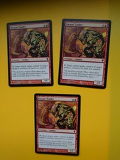 MTG Card. Bazaar Trader x3. Worldwake rare goblin