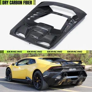 Cubierta del capó trasero del motor Tecnica de carbono seco para Lamborghini Huracan LP580 LP610 - Imagen 1 de 21