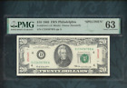 1969 FRN Philadelphia $20 dollars Fr # 2018 PMG 58 "SPECIMEN" (PMG HOLDER ERROR)