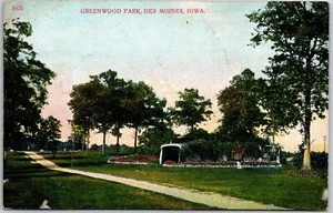 Greenwood Park Des Moines Iowa IA Park Grounds Landscapes Trails Postcard - Picture 1 of 2