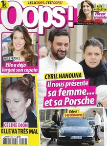 OOPS! n°209 22/01/2016 Cyril Hanouna/ Miss France Iris Mittenaere/ Céline Dion - Imagen 1 de 1