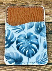 Adhesive Pocket Stick On Wallet Card Holder Case for Cell Phone Monstera RTS - Picture 1 of 1