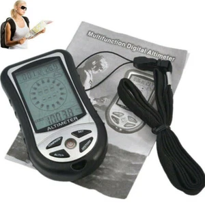 8 in 1 Electronic Digital Compass Altimeter Barometer Thermometer Clock Calendar - Picture 1 of 11