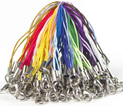 Amacoam DIY Handy Lanyard 100 Stück, Karabinerverschluss Seil Zum Aufhängen DIY  - Bild 1 von 4