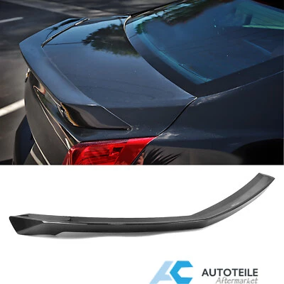 For 2013-2019 Cadillac ATS Sedan Rear Spoiler Wing Trunk Lip V Style Gloss Black - Изображение 1 из 4
