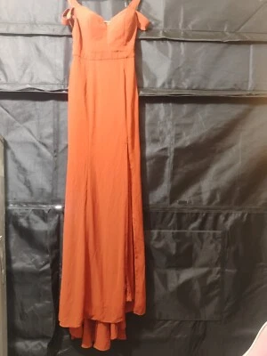 #levkoff Vestido Mujer Talla 6 V Halter Poliéster Maxi  Foto 1 de 3