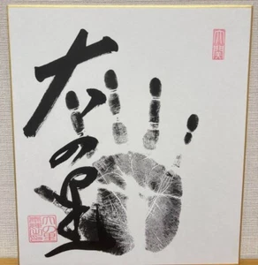 Onosato Ozeki Sumo Wrestler Original TEGATA Hand Stamp - Picture 1 of 2