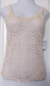 INC Lace Camisole Beige Size Medium - Imagen 1 de 3