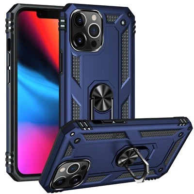 For iPhone 11 12 13 14 15 16 17 Pro Max Hybrid Hard Shockproof Case Holder Cover - Image 1 of 4
