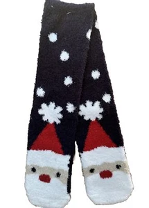 Gap Kids Girls Santa Oyster Plush Cozy Winter Holiday Socks Shoe Size L/XL 3-6 - Picture 1 of 3