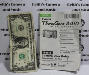 Canon PowerShot A410 3.2MP Digital Camera user guide user manual owners manual - Picture 1 of 8