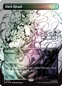 Dark Ritual PRESALE ✨ Borderless INKS FOIL ✨ MTG NM Venom Spider-Man Secret Lair - Picture 1 of 1