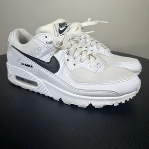 Nike Air Max 90 Womens Size 8.5 White Black Athletic Running Shoes Sneakers - Picture 1 of 7