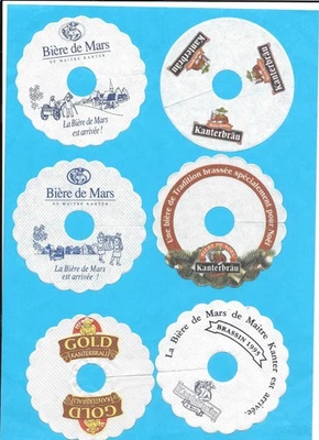 18 Pilsdeckchen, Tropfdeckchen von der Brauerei Kanter aus Champignelles - F - Bild 1 von 3