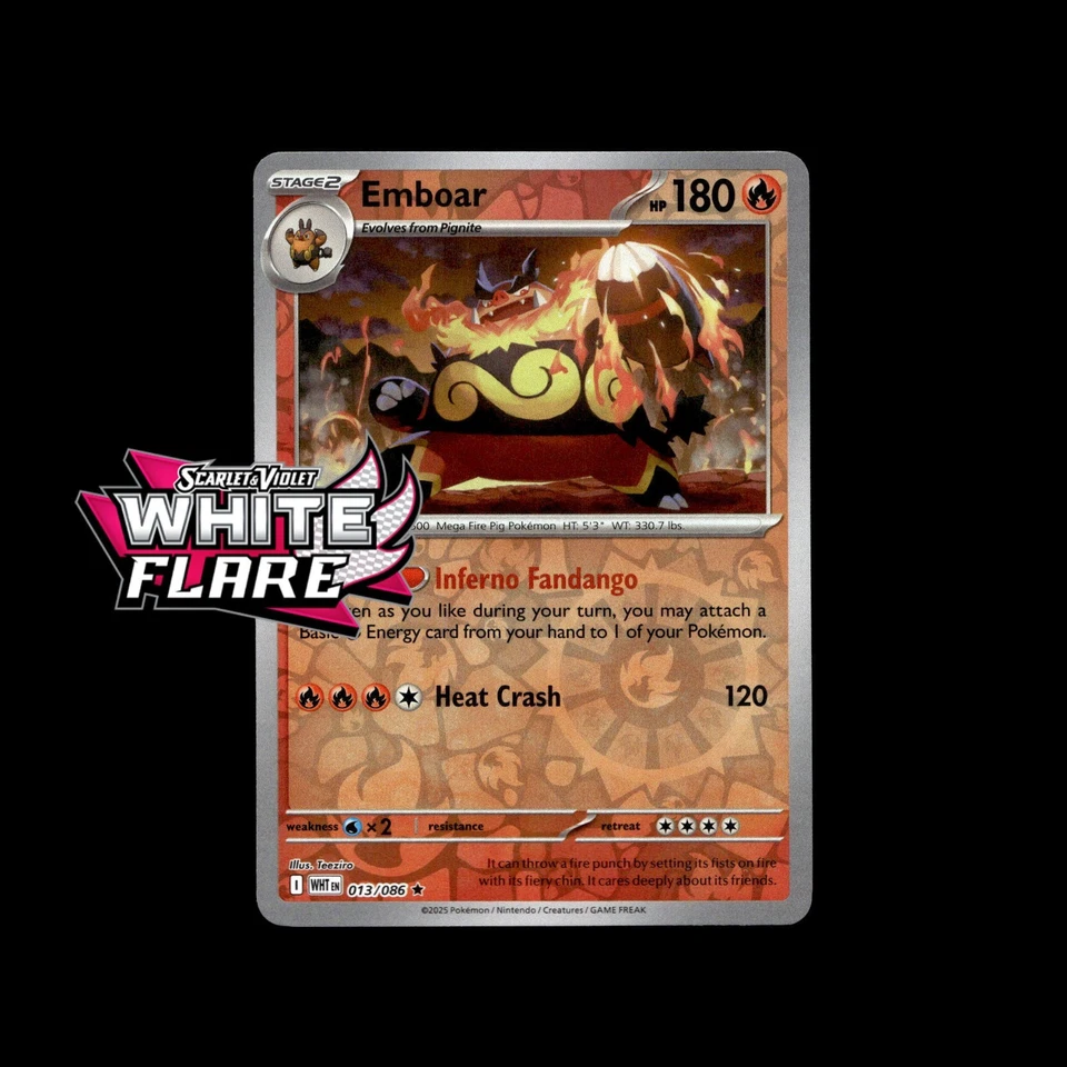 White Flare Pokemon Cards! Holo/Reverse Holo Rare Illustration Full Art SIR Card - Image 1 of 1