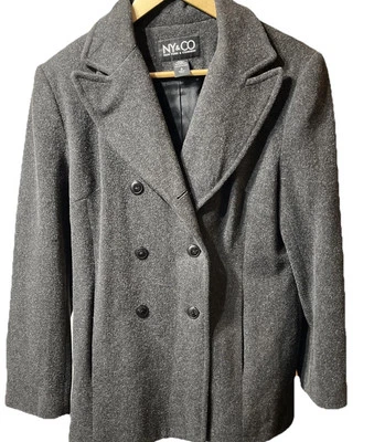 Abrigo de lana para mujer talla 6 gris NY & CO Foto 1 de 4