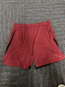 Russell Athletic Shorts Mens L Red Sports Basketball Activewear Quick Drying - Picture 1 of 11