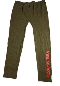 Boy Scouts America BSA Green Leggings Size XL-718 - Picture 1 of 8