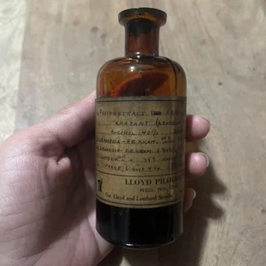 Bottiglia medicinale vintage Parke, Davis Co - alcuni contenuti estratto fluido Khatany - Foto 1 di 8