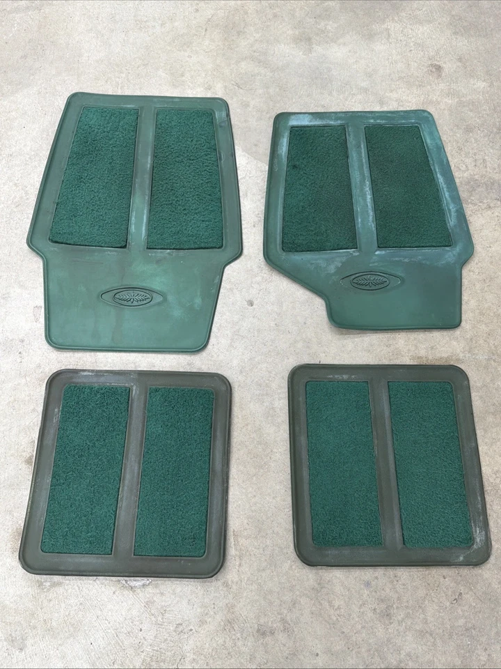 1975-1979 Lincoln Continental Floor Mats Jade Green OEM Rare! Foto 1 de 4