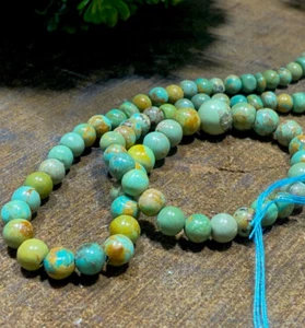 AAA+ Quality Arizona Natural Turquoise Gemstone Beads For Jewelry 77Ct. - Picture 1 of 14