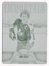 2011-12 Certified Darryl Sittler Immortals Black Printing Plate #160 (1/1)