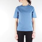 Prada Vintage Women's Blue Rubber Nylon Blouse Top T-Shirt size S / Small