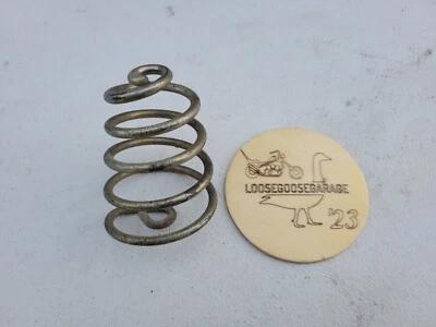 Harley Davidson Cromo 3" Asiento Solo Muelle Chopper Cabeza de Nudillo Pala Cabeza Pan Foto 1 de 4