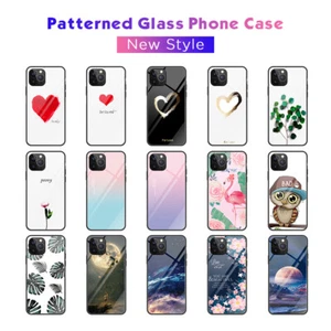 Fr iPhone 12 Pro Max/Mini Cute Lovely Pattern Soft TPU+Tempered Glass Case Cover - Picture 1 of 23