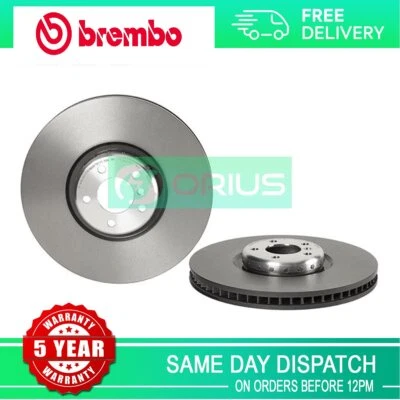 Compatível com BMW X5 X6 2.0 D 3.0 4.4 disco de freio dianteiro esquerdo Brembo 34116789069 - Imagem 1 de 4