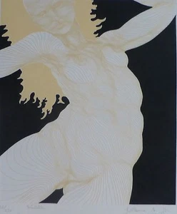Guillaume Azoulay Sinistra Les Cariatides Nude women HAND SIGNED Etching - Picture 1 of 6